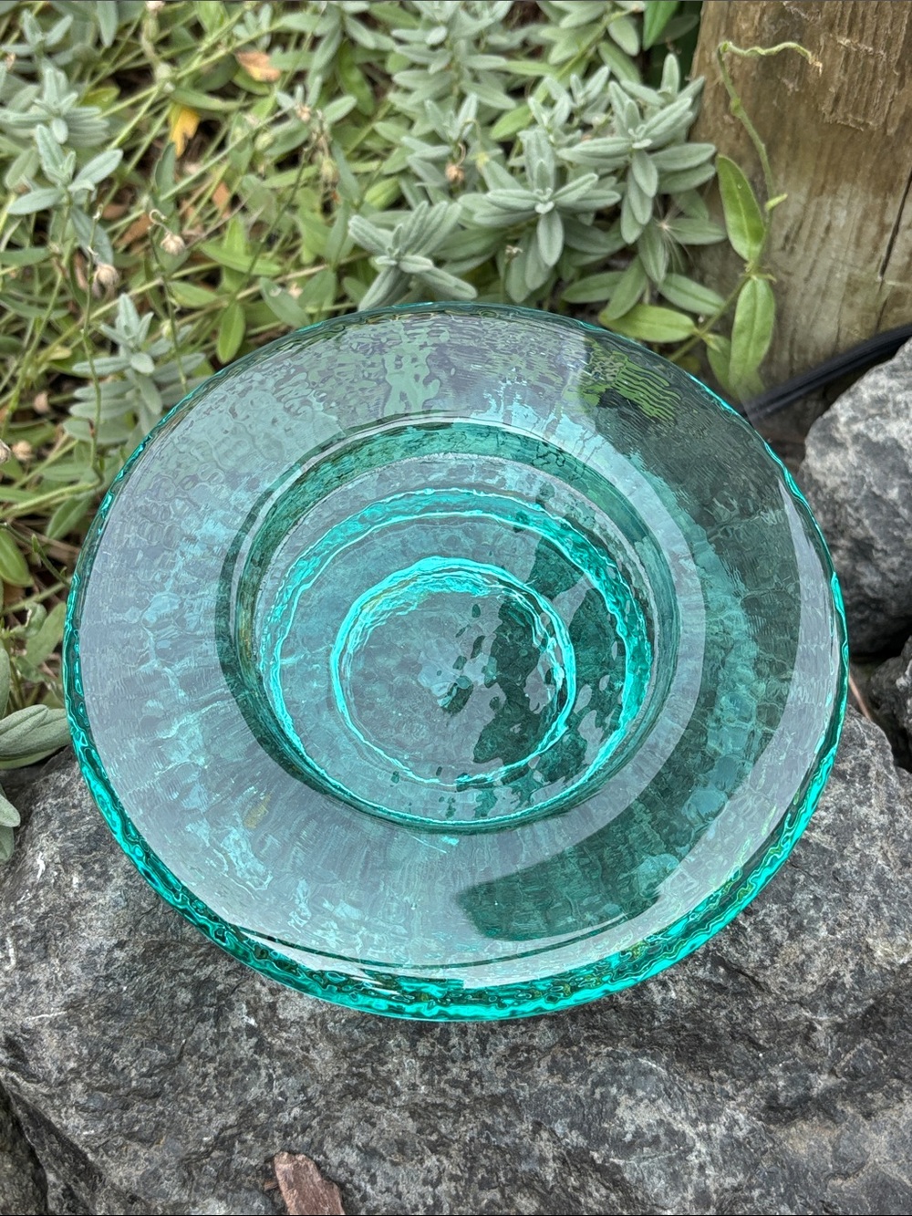 Turquoise Fire & Light Footed Candle Holder/Wine Bottle Stand